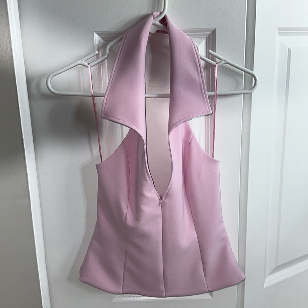 Pink corset top trendy